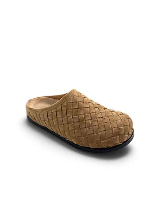 Ön Sipariş Lucca Deve Tüyü Süet Deri Slipper