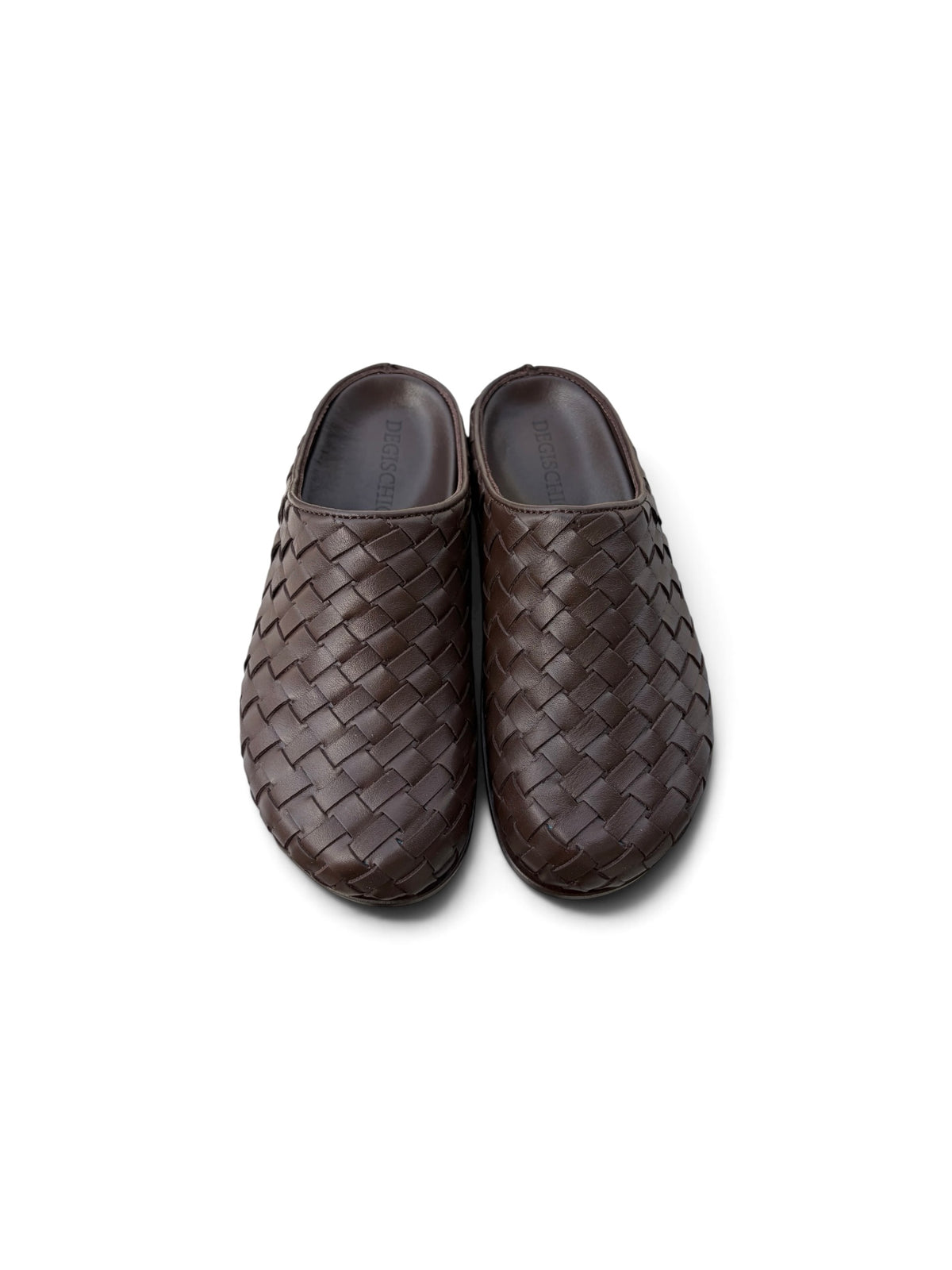 Lucca Kahve Örgü Deri Slipper