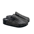Vega Siyah Deri Slipper