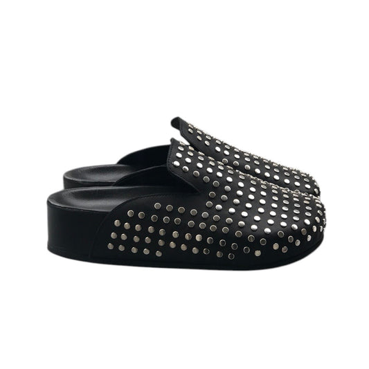 Vega Siyah Deri Slipper