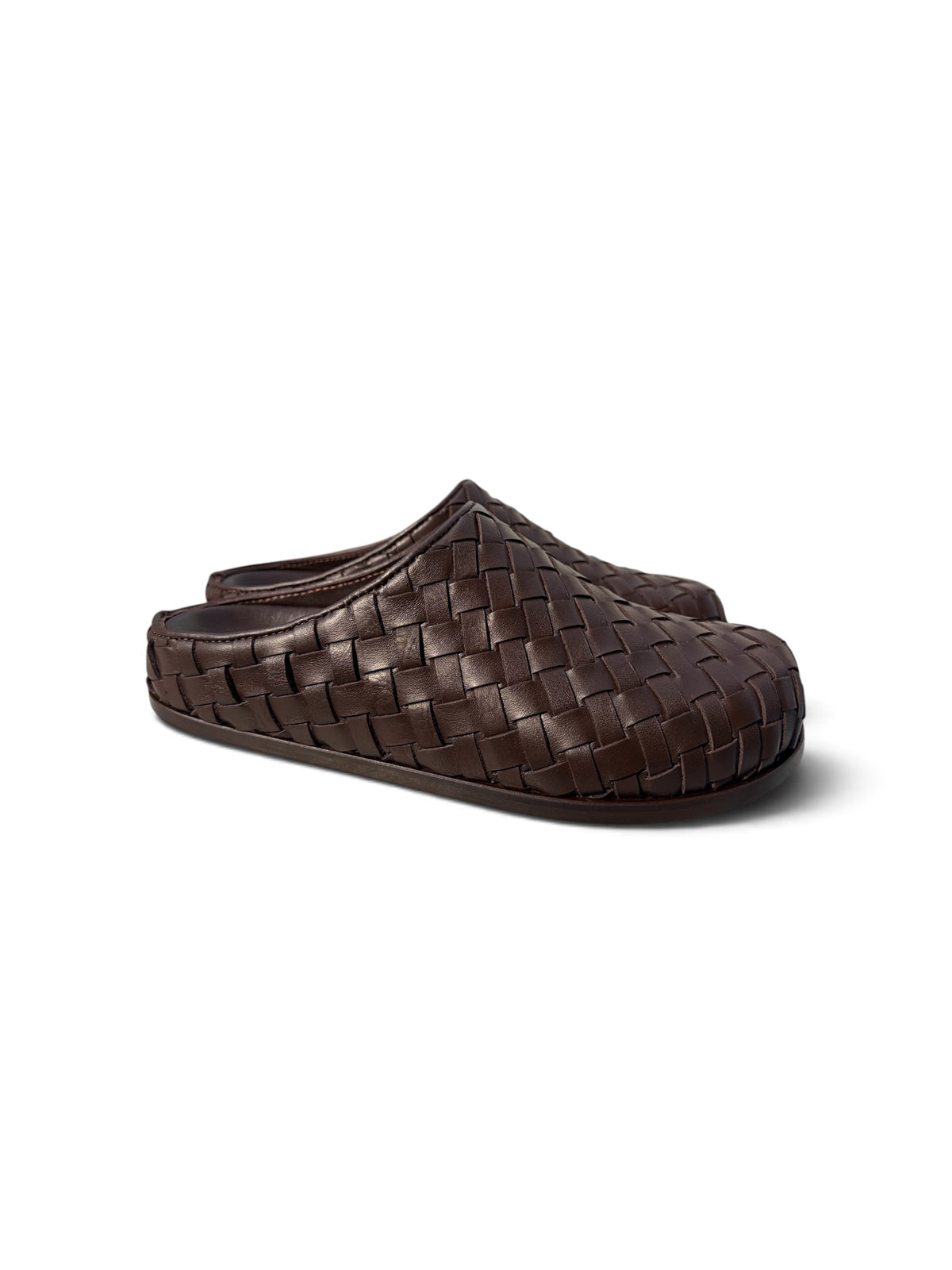 Lucca Kahve Örgü Deri Slipper